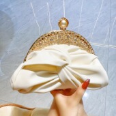 MissingYou新款 肩斜挎名媛小手包精致手拿包搭配礼服宴会包斜挎包