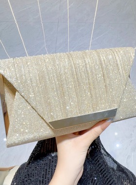 MissingYou新款名媛宴会手拿包时尚单肩斜挎包礼服包高级感晚宴包