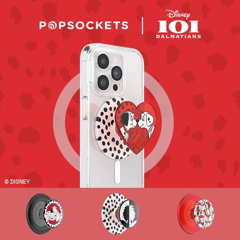 【101忠狗】PopSockets泡泡骚手机支架气囊伸缩防摔粘贴 骨头 小狗 斑点 魔女