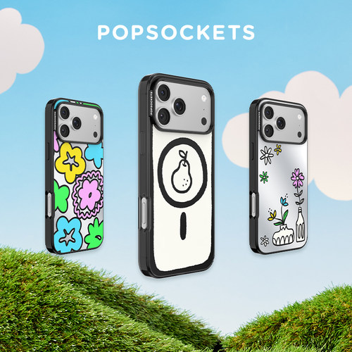【绘趣日常·手机壳】PopSockets泡泡骚Rudimentary磁吸防摔手机壳苹果iPhone17/16ProMax/Pro