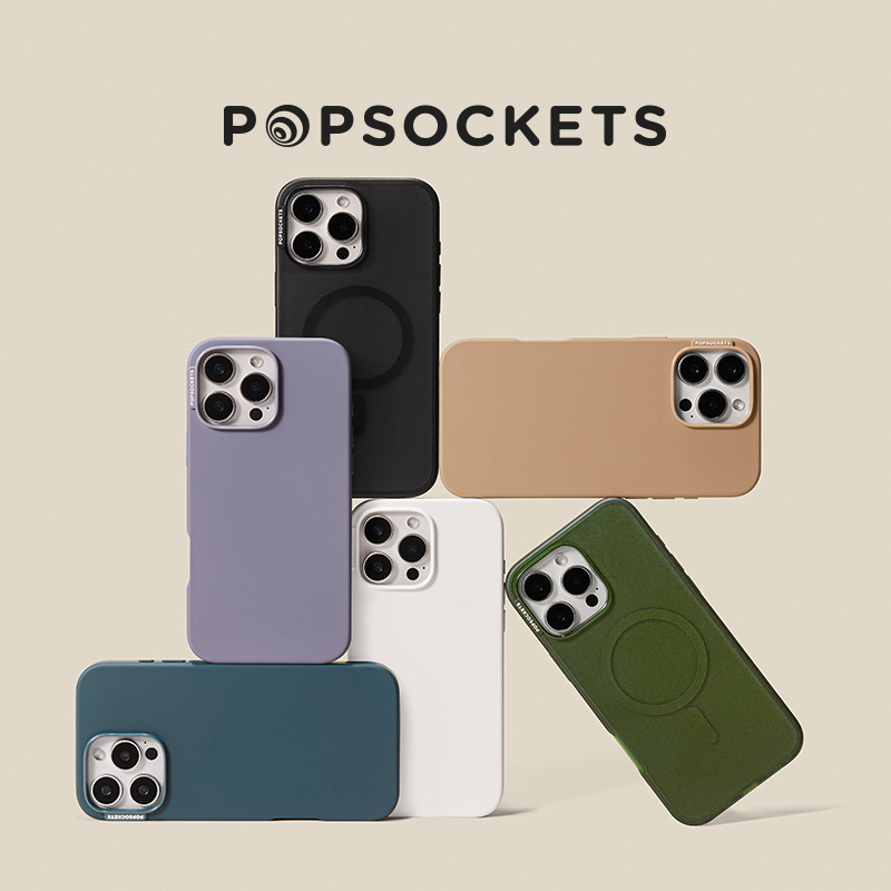 【向山野·手机壳】PopSockets泡泡骚手机气囊磁吸支架纯色系列  苔藓绿 珊瑚紫 松针蓝 雪山白 纯感 手感