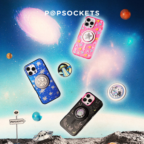 【太空梦游记】PopSockets泡泡骚磁吸式气囊手机支架苹果iPhone17/16ProMax/Pro 银河 彗星 太空星系 宇航员