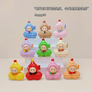 新款花生星星崽树脂摆件盲盒潮玩饰品配件创意车载挂件卡通挂件