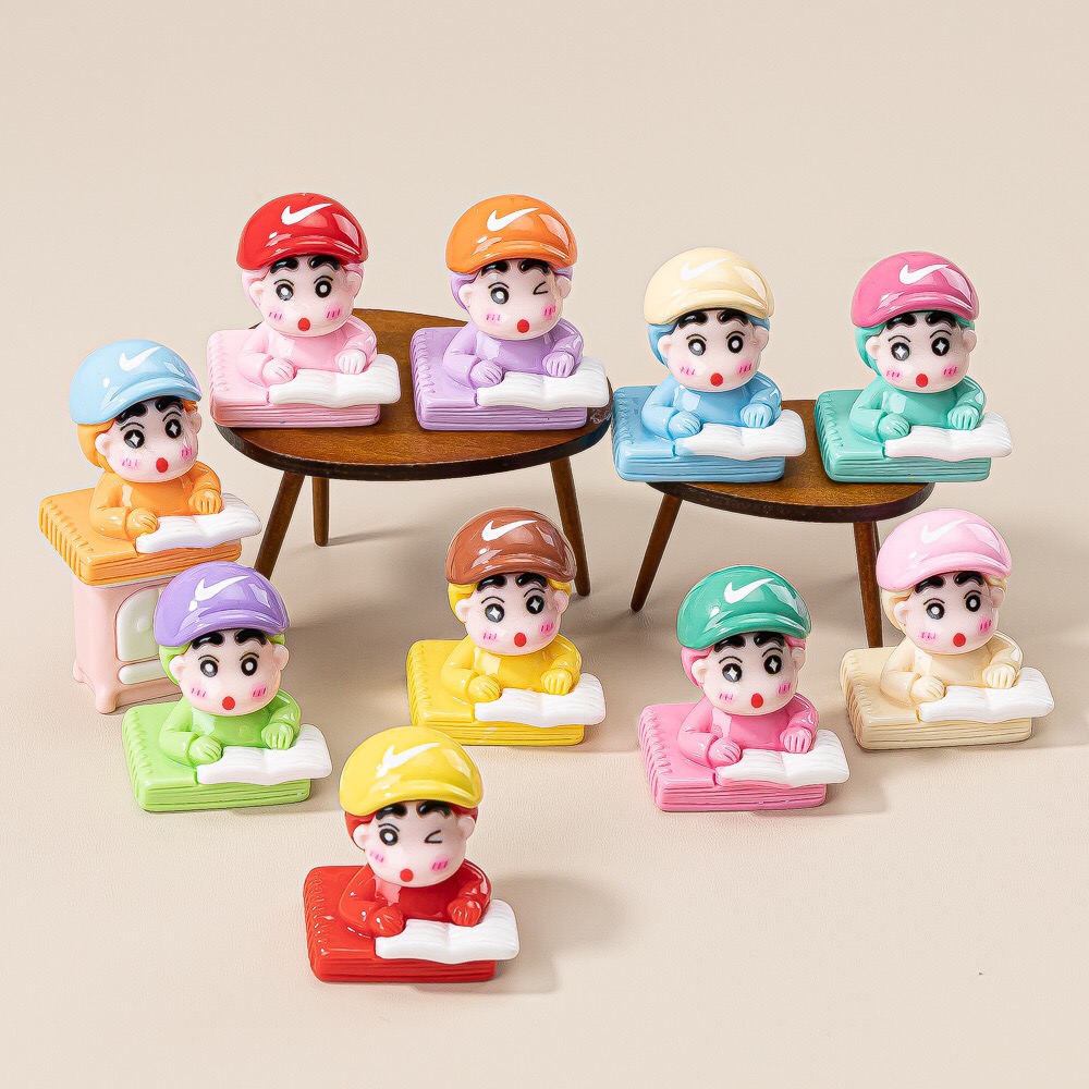 潮玩卡通小新 盲袋萌粒diy饰品挂件钥匙扣公仔桌面车载摆件树脂