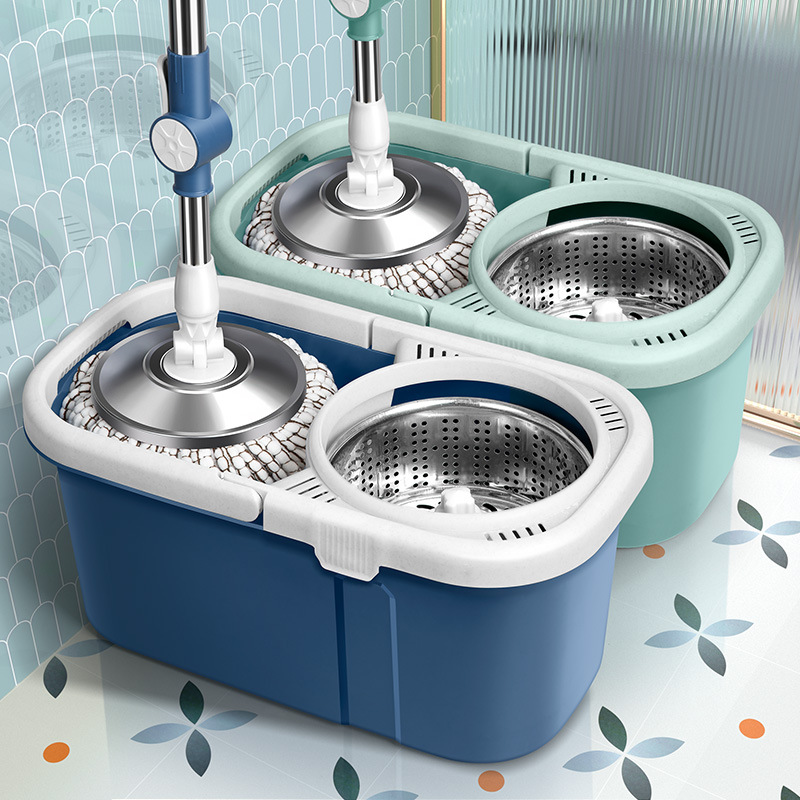 保洁阿姨专用拖把瓷砖无水痕高端家政通洗车可伸缩厨房地圆头旋转