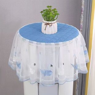 蕾丝空调罩防尘罩盖巾圆柱空调罩客厅立式空调罩家用防尘圆盖巾