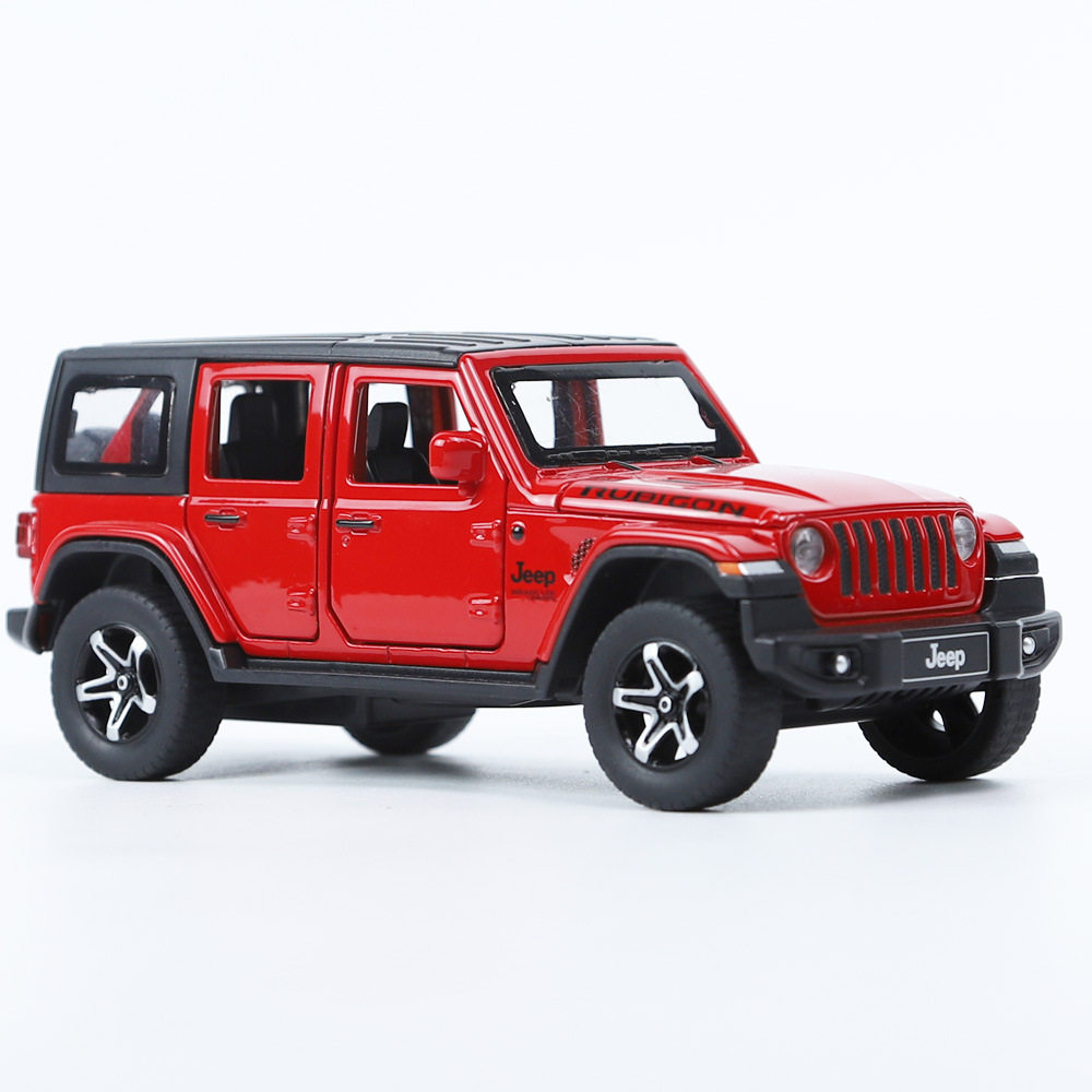 1/32吉普牧马人众源兴仿真合金声光回力六开儿童汽车模型摆件礼物