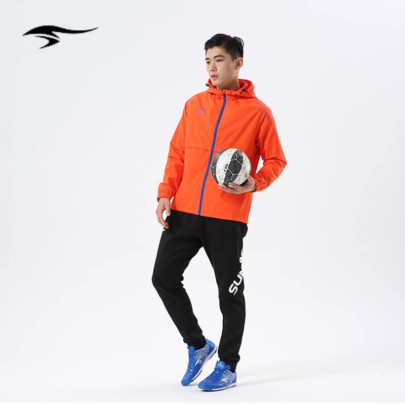 SUNAIS舒莱狮秋冬运动风衣男防风足球儿童风雨衣跑步户外训练外套