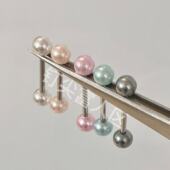 珍珠舌钉钛钢材质防过敏简约百搭小众舒适穿刺饰品男女同款