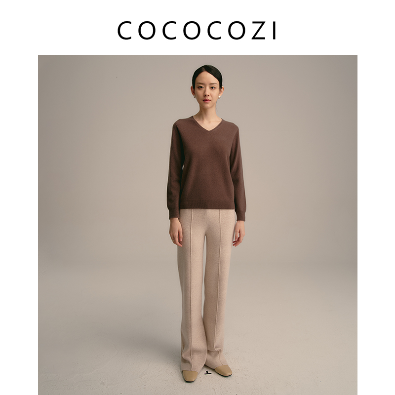 COCOCOZI通勤绵羊毛针织