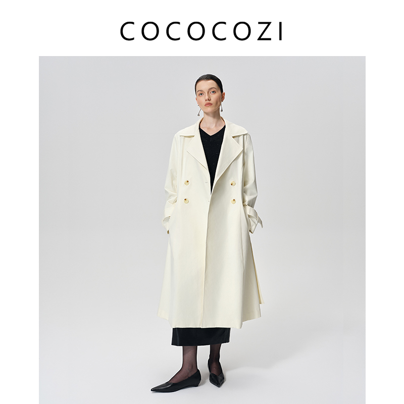 COCOCOZI秋冬新款高端风衣外套女