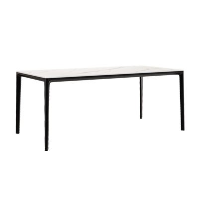 铝合金桌腿加厚岩板餐桌三年质保