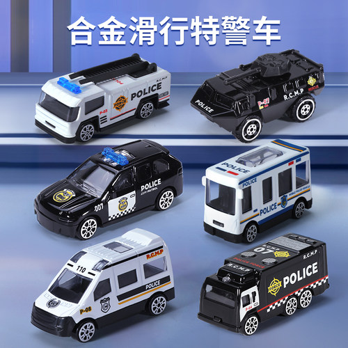 仿真合金消防军事特警车