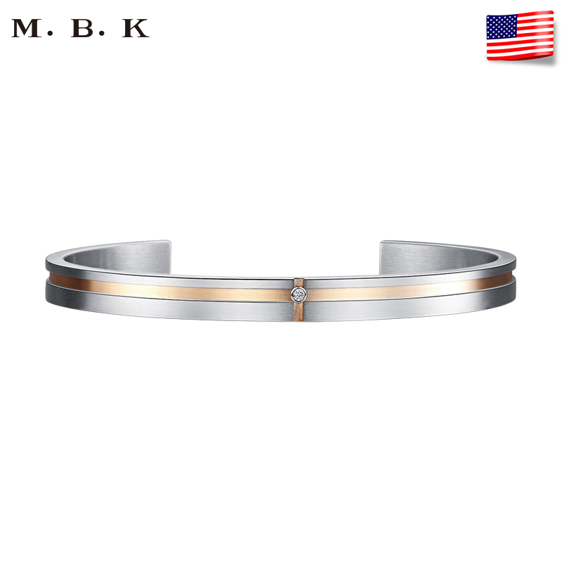 M.B.K欧美手镯简约时尚精钢带钻男手镯|msdalam kategori jam tangan, Fitting - dari Buy2taobao.com untuk memberikan perkhidmatan ejen Taobao profesional membeli