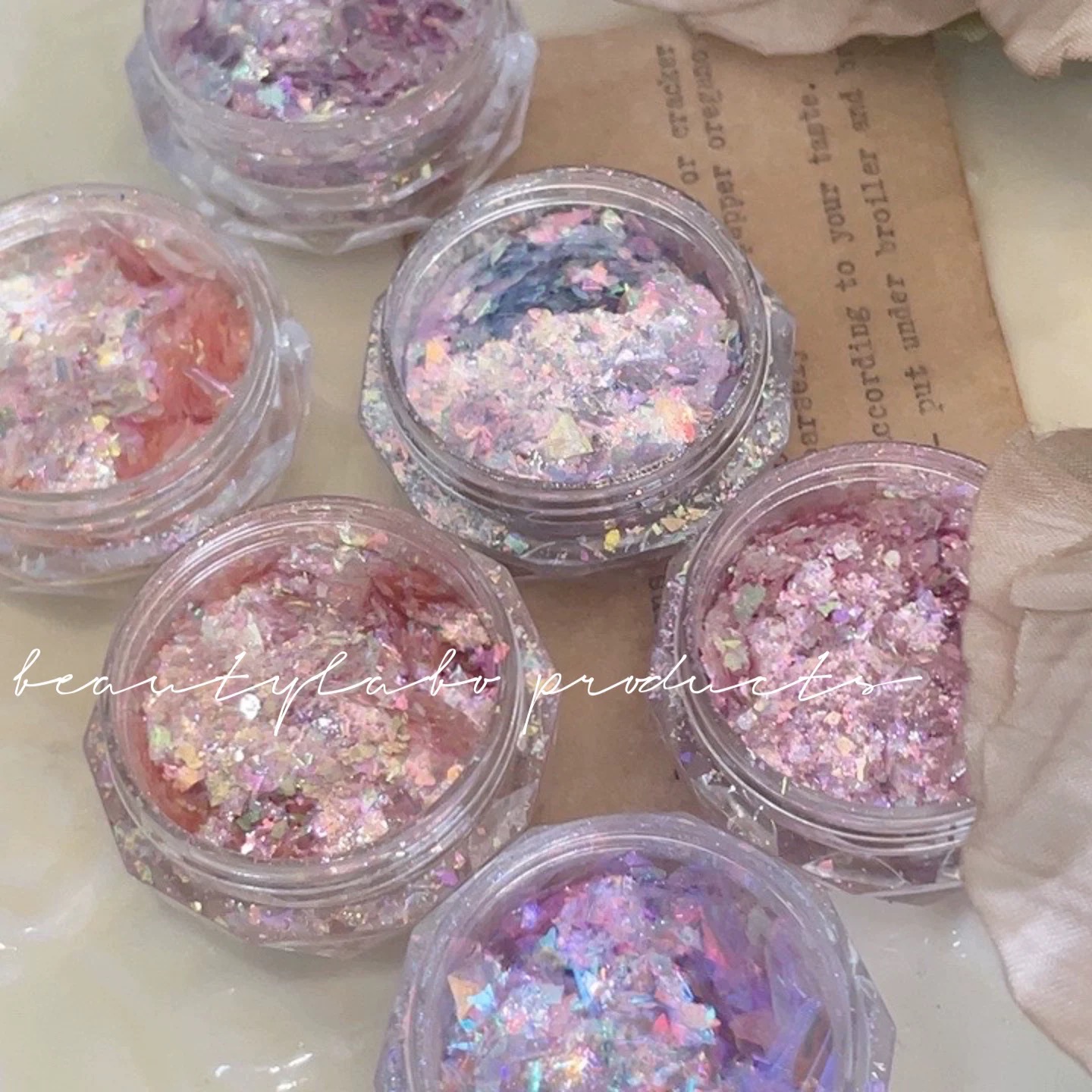 赛美尔爆款极光欧泊粉l丝绒玫瑰系列薄款 梦幻偏光超闪亮云锦饰品