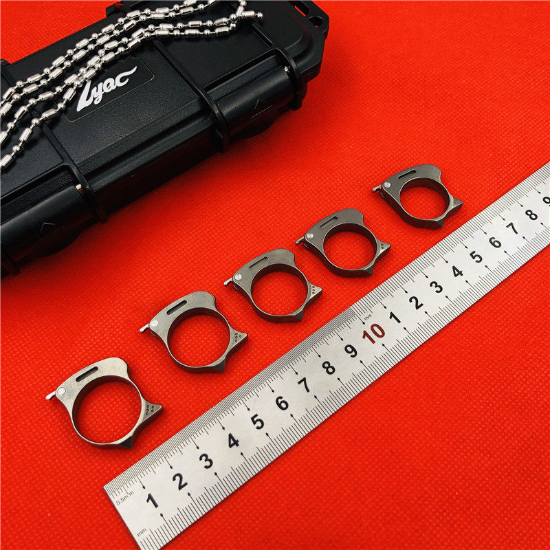 Zyac戒指刀M390 多功能钛合金小刀防身饰品工具折叠刀EDC指环刀具|msdalam kategori luar/Mountaineer/Camping/Aksesori perjalanan, alat/Multi-alat, alat pelbagai fungsi - dari Buy2taobao.com untuk memberikan perkhidmatan ejen Taobao profesional membeli