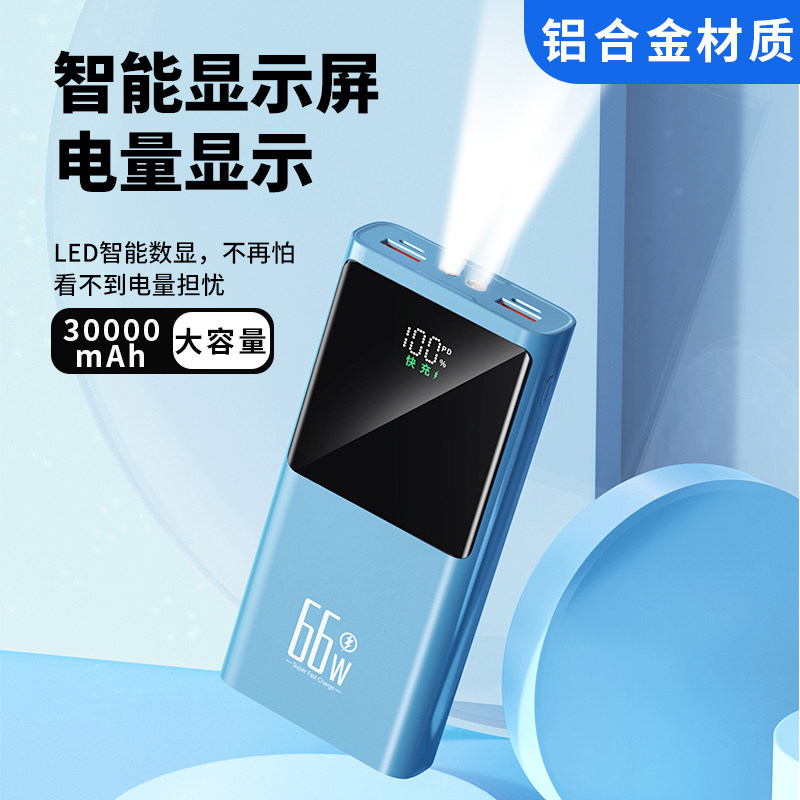 适用于opporeno9/findx5/reno10/66W超级快充充电宝20000毫安超大容量1万便携专用PD快充移动电源高档3万毫安怎么看?