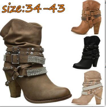 Custom made 35-43 large size women boot Europe short boot 靴