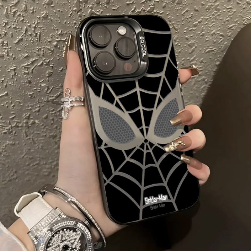 蜘蛛侠潮牌适用苹果15promax手机壳iPhone14PRO小众13/12新款11防摔高级感华为荣耀vivo小米oppo创意保护情侣