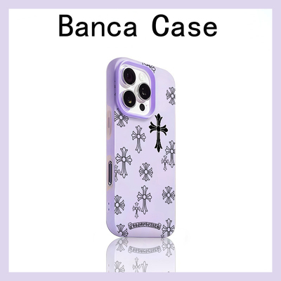 克罗十字架适用iPhone16promax手机壳新款苹果15pro可爱14promax肤感13promax果冻壳12全包11防摔16卡通17pro