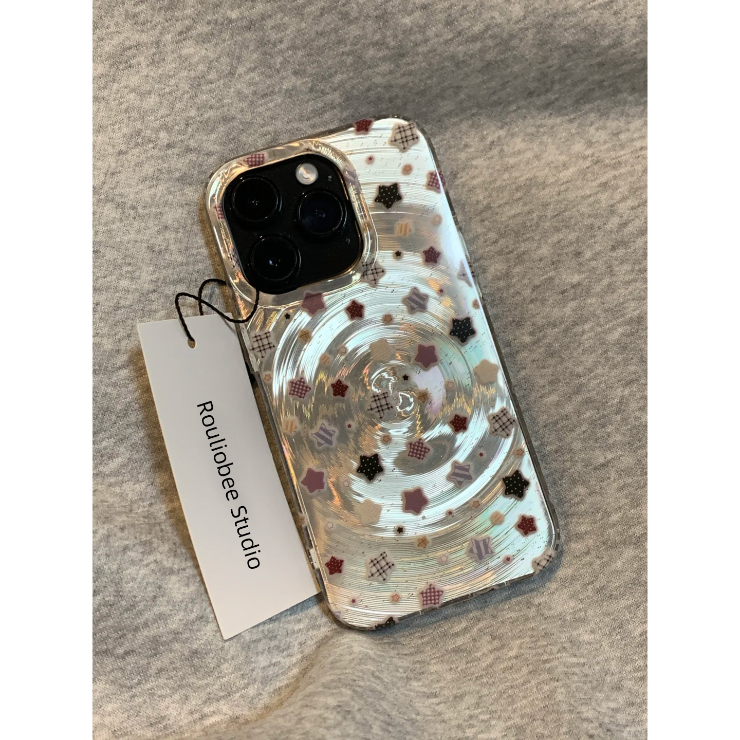 韩系小清新星星漩涡手机壳防摔