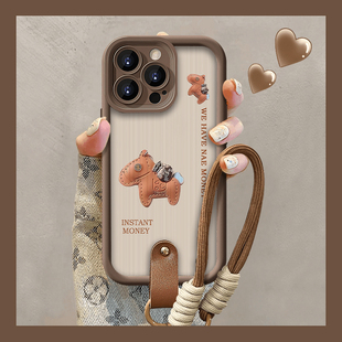 马上有钱适用苹果16手机壳iPhone15promax新款 17华为mate70荣耀200防摔13小米14挂绳vivox200潮流oppo软壳k70