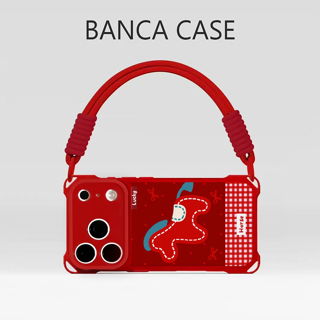 新款波点小马适用苹果17promax手机壳16华为p70创意15时尚oppofindx8四角防摔vivo荣耀400硅胶13带挂绳小米14