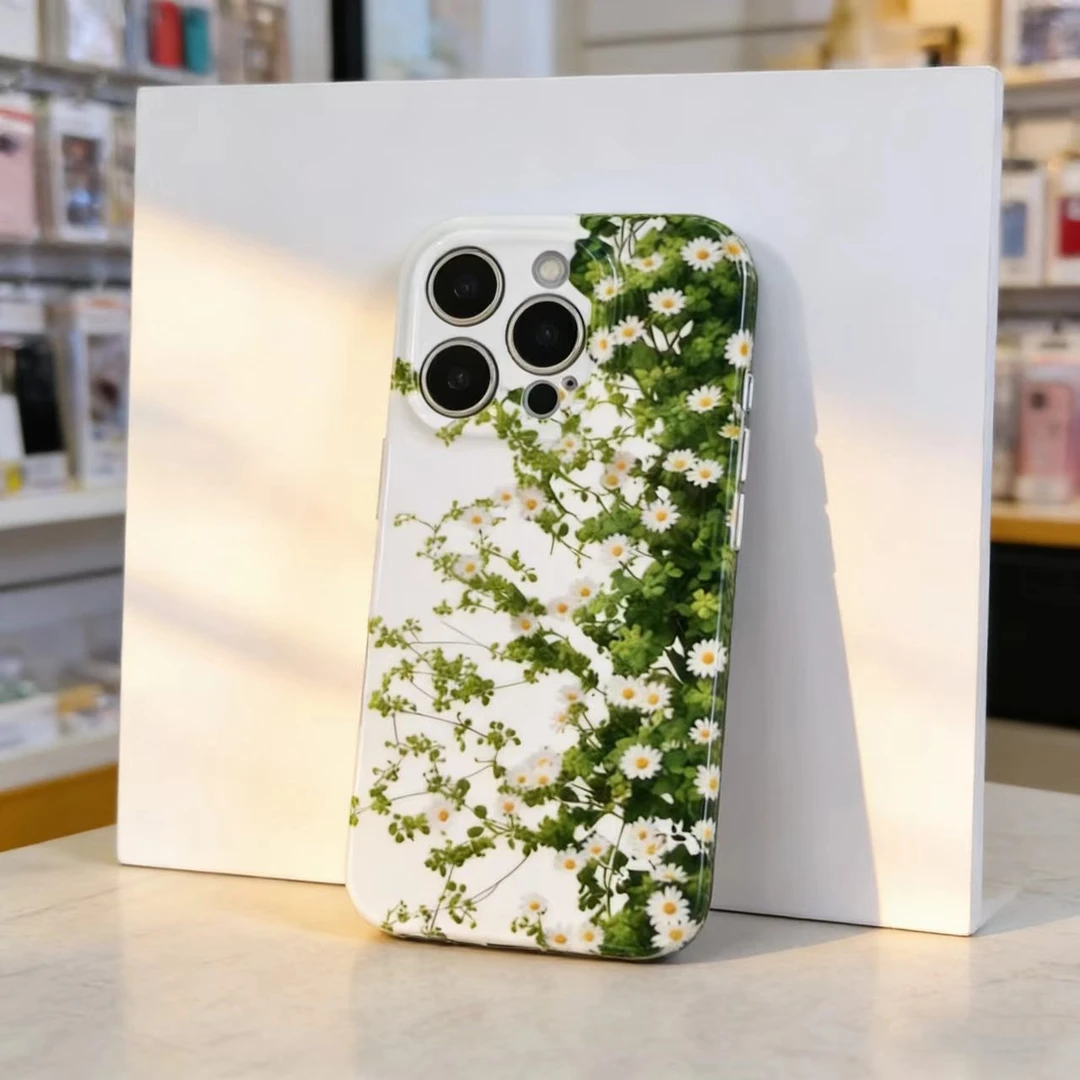 满屏小雏菊适用iPhone16promax手机壳苹果13菲林华为mate70清新vivo小米17防摔oppo一加15硬14红米k80荣耀500