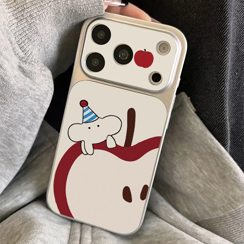 多巴胺小象适用苹果16promax手机壳iPhone15新款13华为mate80荣耀p70电镀秒变opporeno15小米17pro卡通红米14