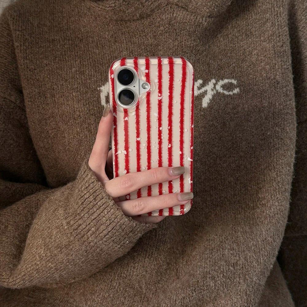 个性时尚条纹ins手机壳防摔
