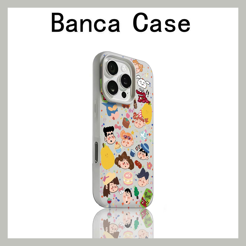 涂鸦黄梨小新适用iPhone16promax手机壳苹果15pro可爱14promax肤感13promax果冻壳12全包11防摔16卡通17pro女