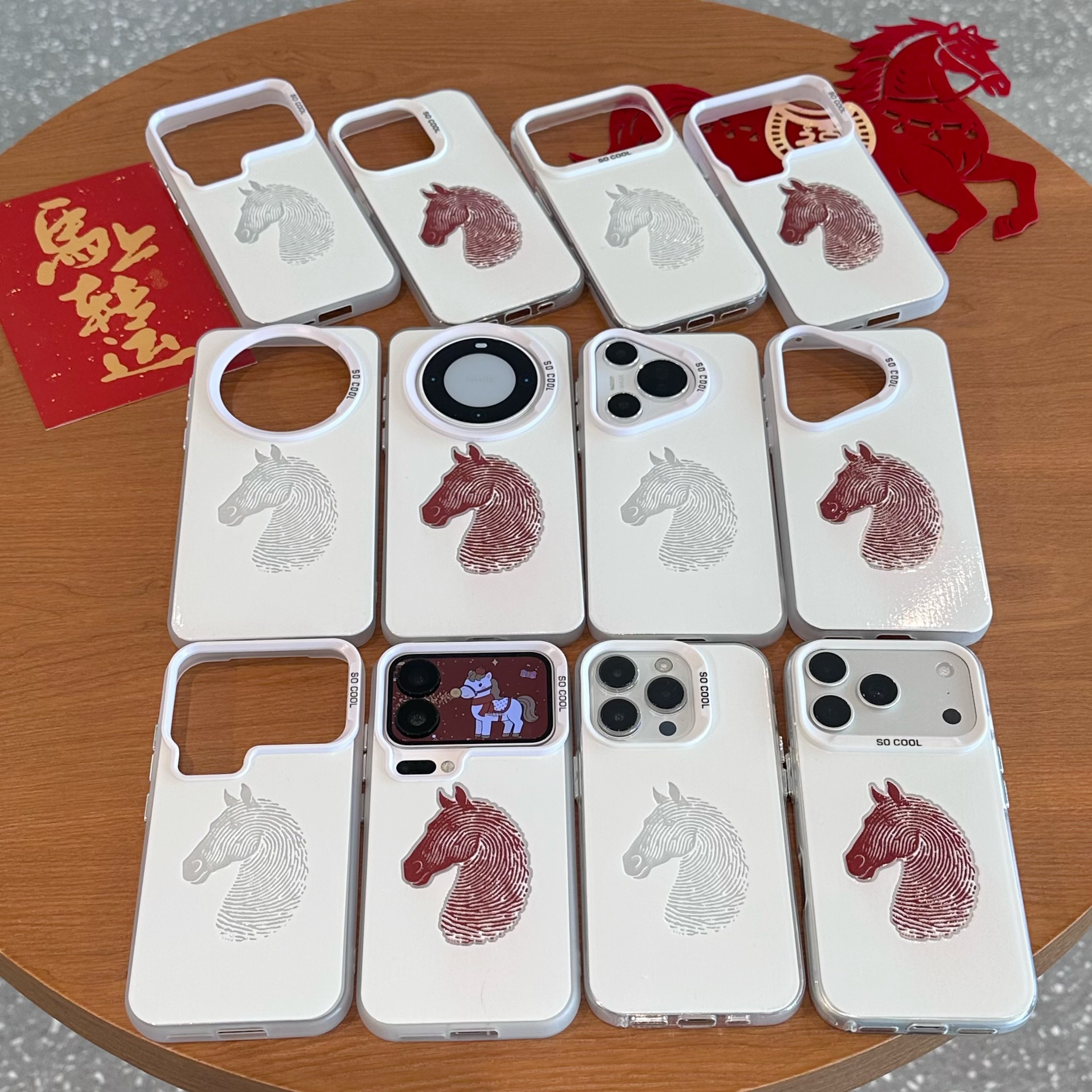 红色指纹马适用苹果16手机壳iPhone15promax新款17华为mate70荣耀300创意vivos20个性oppo小米14红米13防摔12,3C数码配件,手机保护套/壳,淘宝优惠券,粉丝福利购,淘宝优惠卷