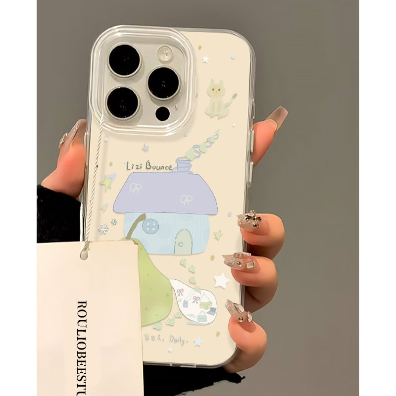 房屋青梨子适用苹果16手机壳iPhone15promax新款p70华为mate60pro荣耀300可爱vivos20卡通oppo小米14红米13女