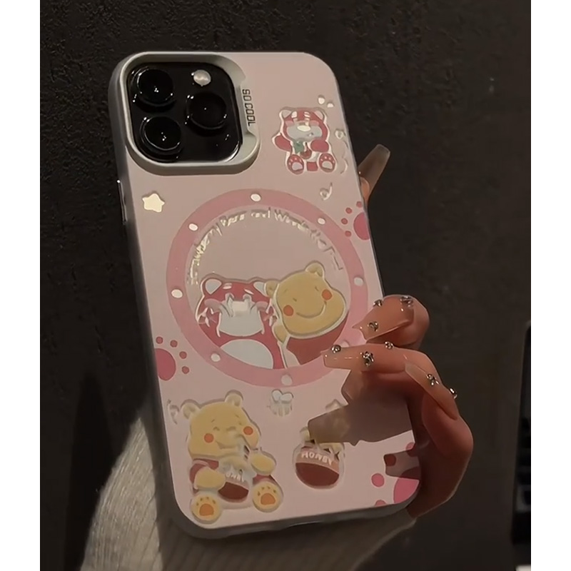 可爱趣味彩银卡通手机壳防摔