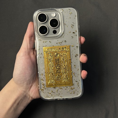 ins风高级感日进斗金手机壳防摔