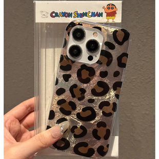 金闪闪豹纹适用苹果16手机壳iPhone15promax晕染14新款12华为mate60荣耀小众vivox100小米13防摔oppo创意k70