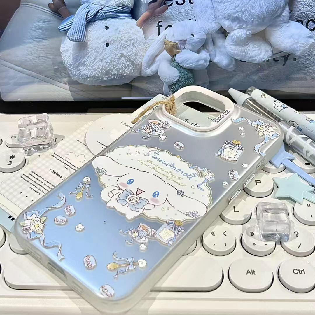 花边玉桂狗适用苹果16pro手机壳iPhone15promax新款13可爱12华为mate70荣耀300防摔11小米14彩银vivo卡通oppo