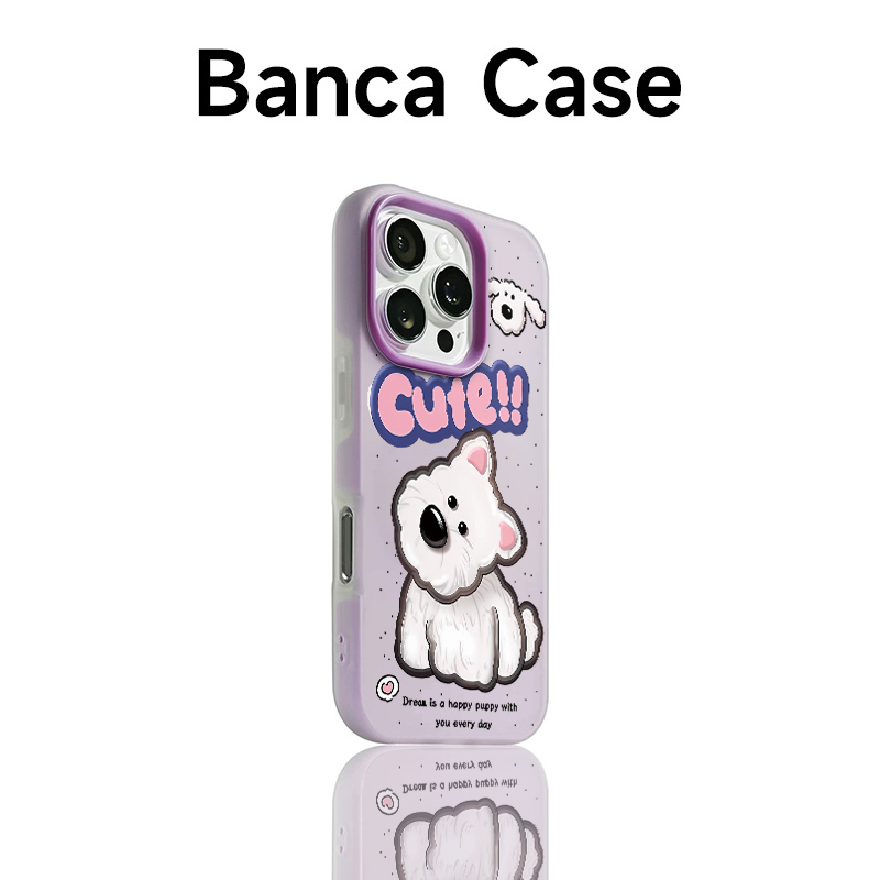 歪头西高地小狗适用iPhone16promax手机壳苹果15promax新款14果冻肤感13女华为p70pro小米15卡通11韩系12可爱