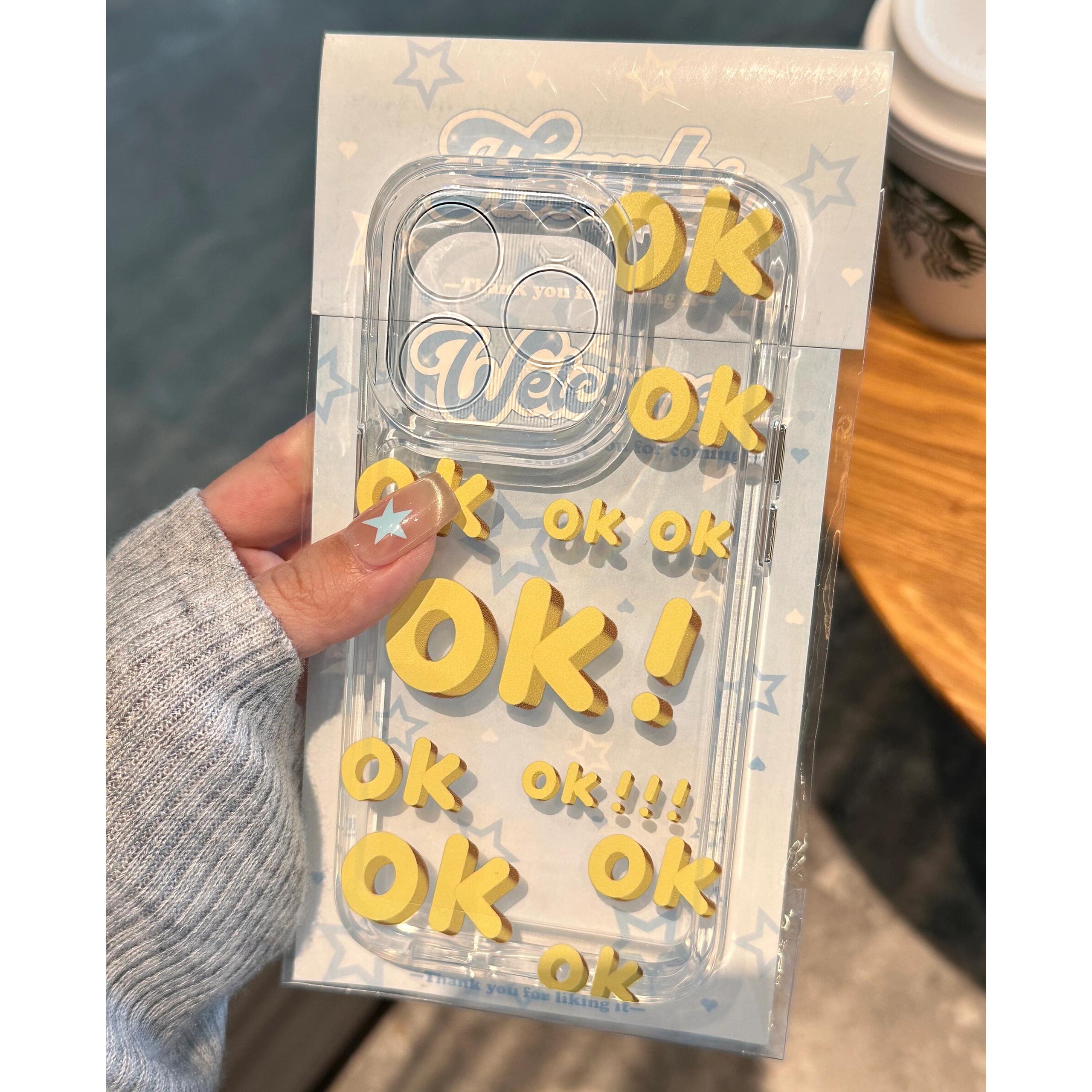 OK字母适用苹果16手机壳iPhone15promax简约新款13华为mate60荣耀90防摔12小米14透明vivox100全包oppo软k70