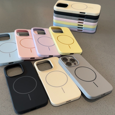 MagSafe液态磁吸适用苹果16promax手机壳iPhone17Pro可水洗15promax简约13肤感12防摔14pro保护套时尚新款女
