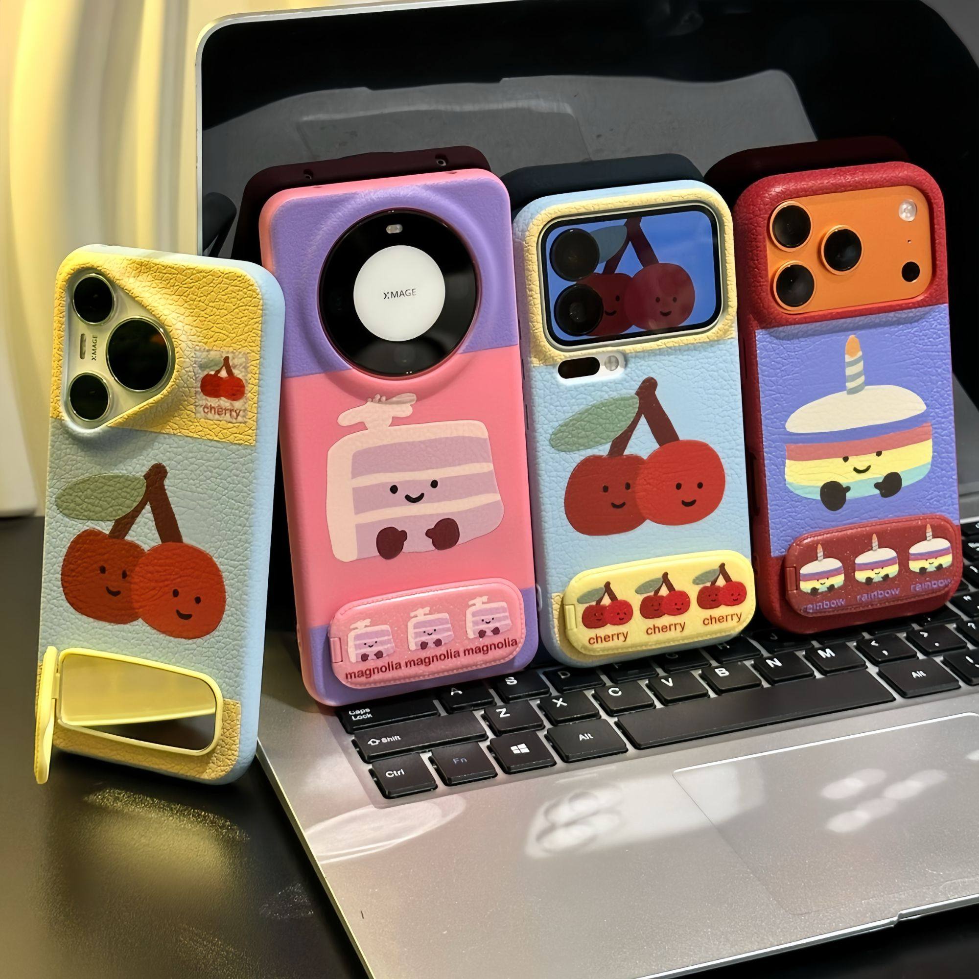 彩虹蛋糕适用苹果17promax手机壳iphone15新款16pro肤感13荣耀400趣味14plus支架华为p70vivo女oppo小米17pro,3C数码配件,手机保护套/壳,淘宝优惠券,粉丝福利购,淘宝优惠卷