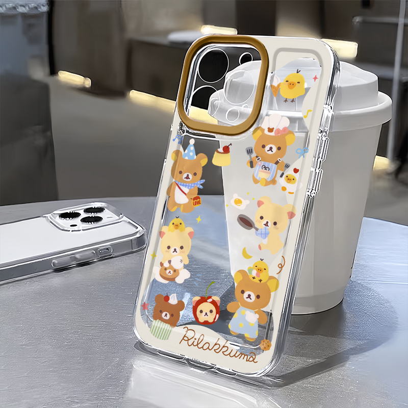 厨师轻松熊手机壳可爱卡通防摔