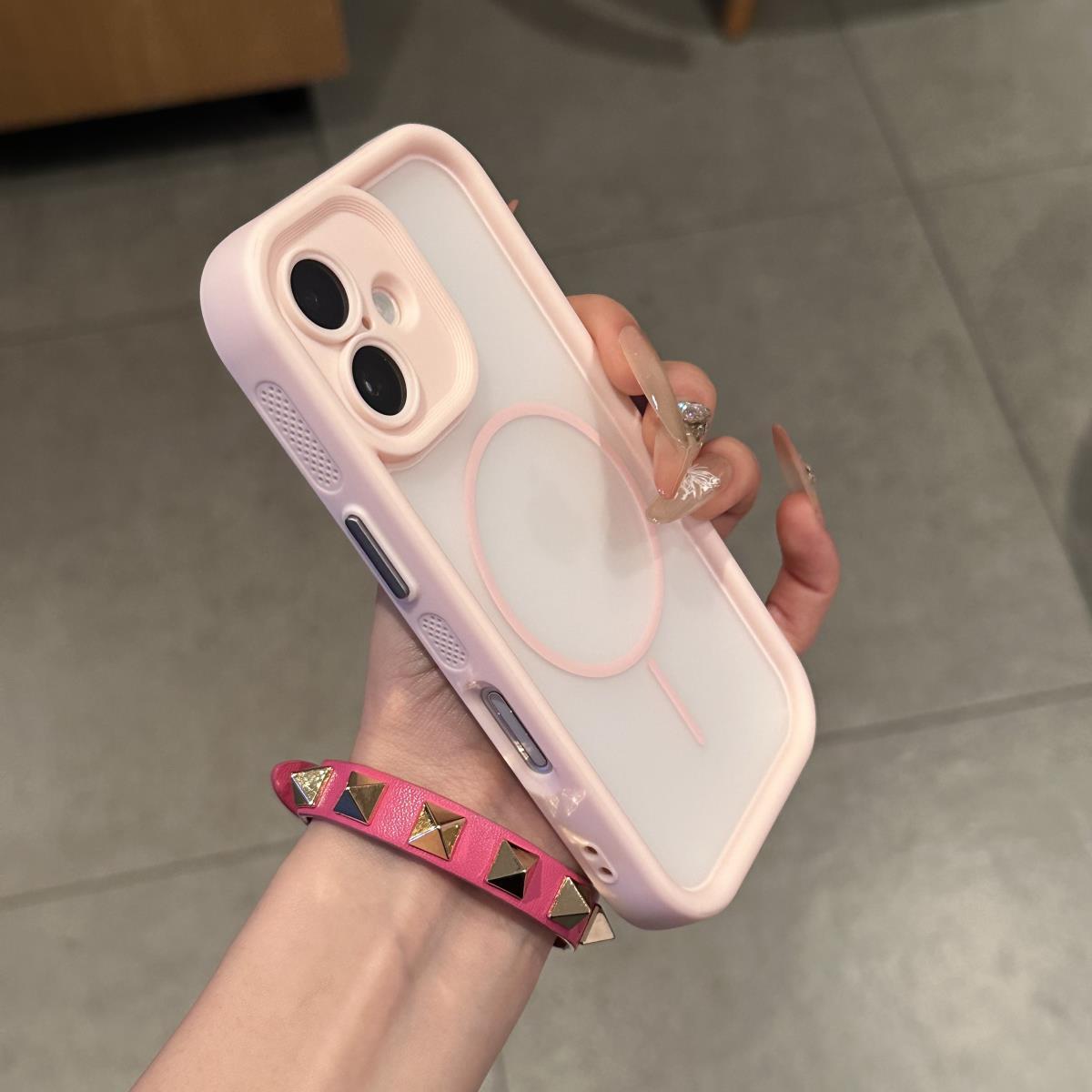 ins风简约 瞳眼细圈磁吸适用苹果15promax手机壳iPhone14pro新款13保护套15小众女款12全包防摔16promax极简