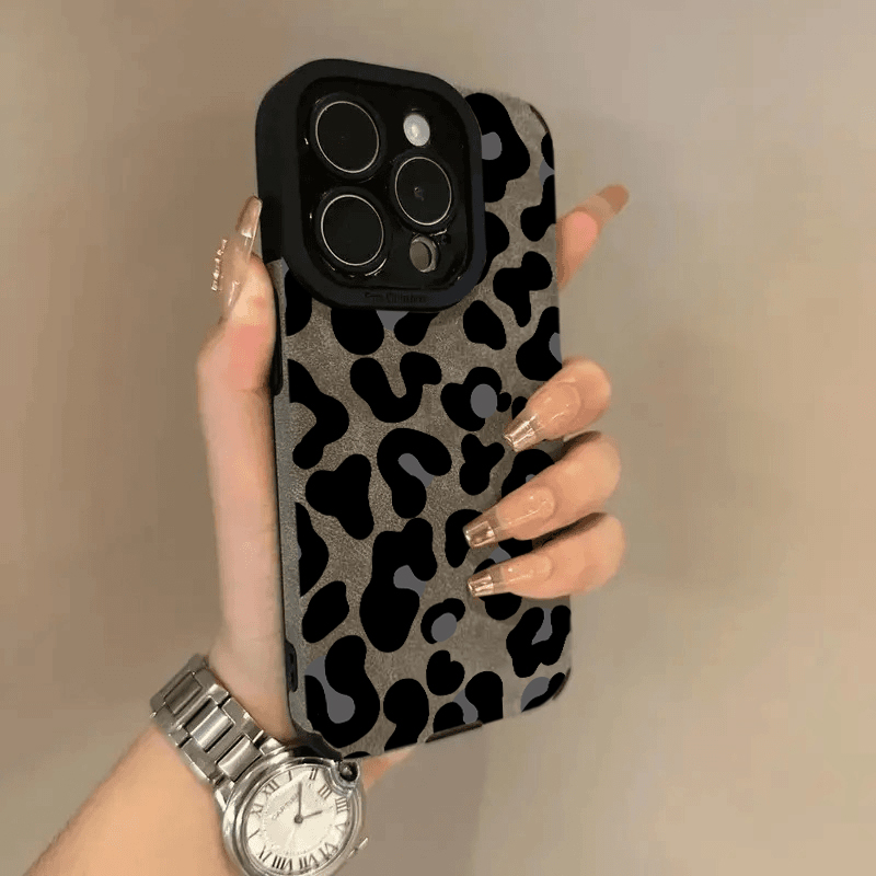 小众ins复古豹纹手机壳全包防摔
