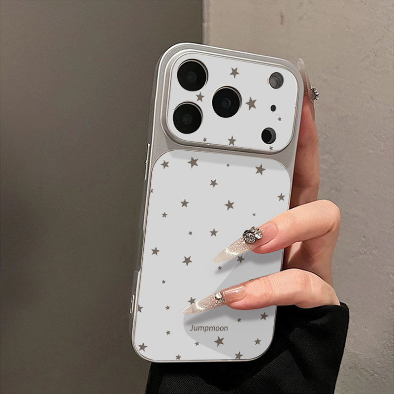 简约风星星适用苹果16promax手机壳iPhone15新款13华为mate80荣耀p70电镀壳opporeno15小米17pro卡通12红米14