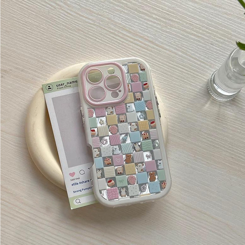 高颜值小动物适用iPhone15promax手机壳14pro新款16promax泡芙羽纱13趣味12保护套11防摔xr软壳xsmax少女心15