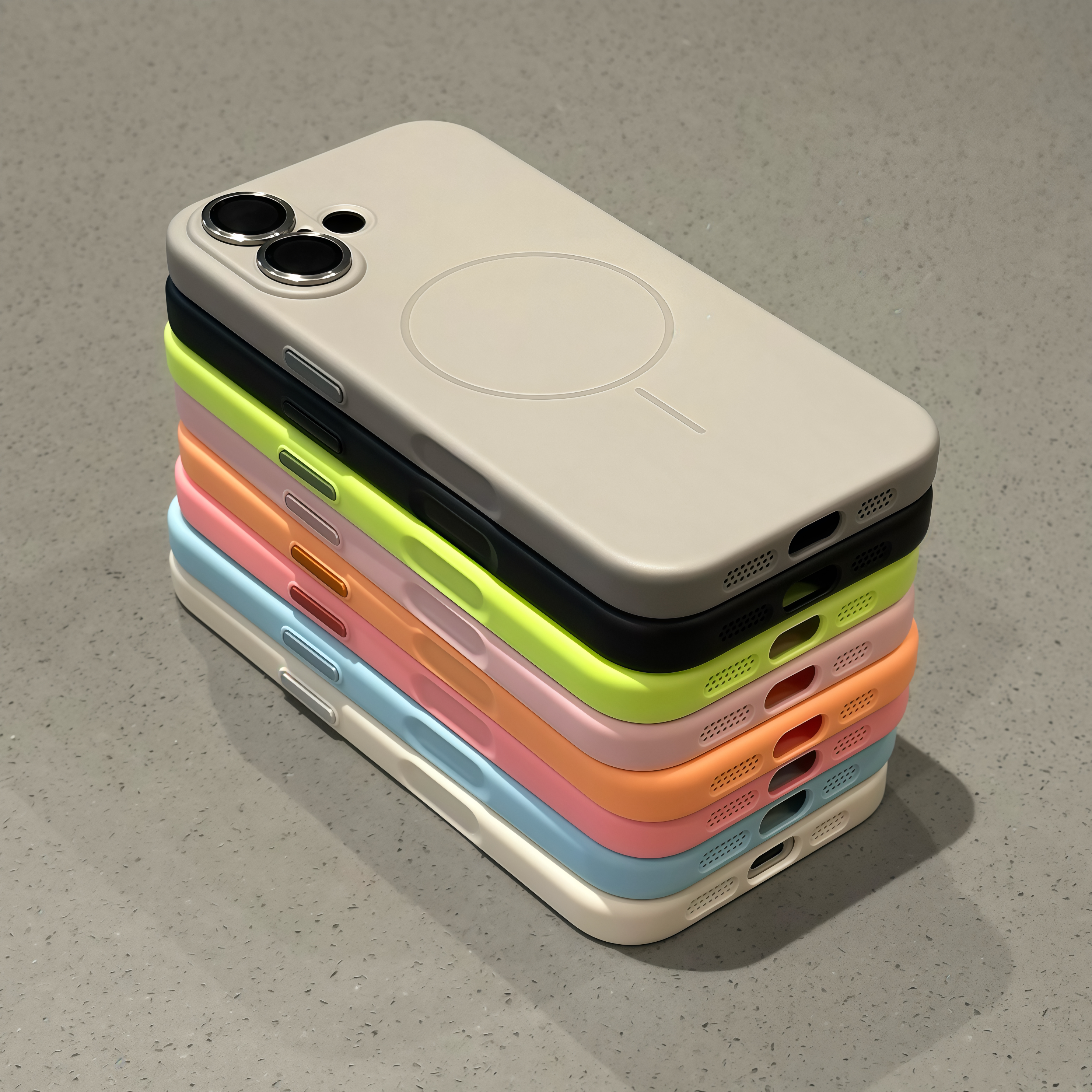 多巴胺柔彩tpu适用iphone16promax手机壳苹果15promax磁吸细圈14pro绒布肤感16精孔13高级感17简约15plus男女