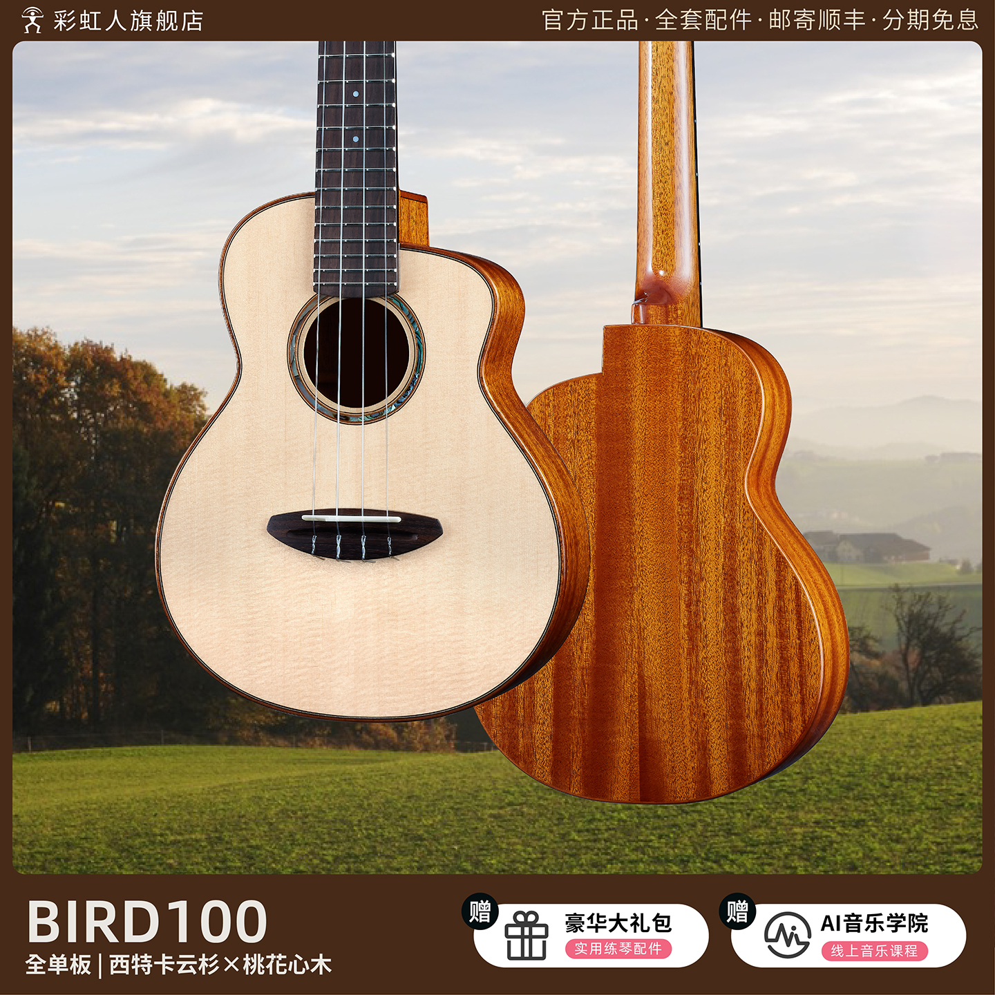 aNueNue尤克里里全单专业指弹