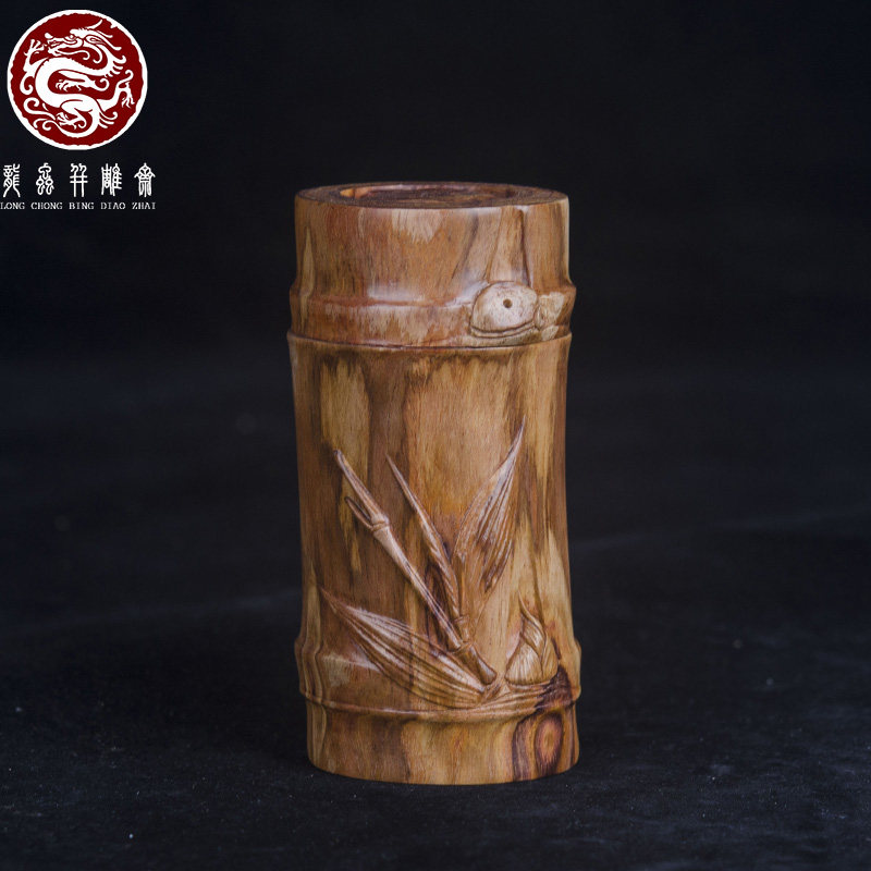 海南黄花梨竹节牙签罐老料虎皮纹鬼脸创意家居实用木器摆件把玩,饰品/流行首饰/时尚饰品新,黄花梨木,淘宝优惠券,粉丝福利购,淘宝优惠卷