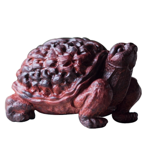 【以和为贵】印度小叶紫檀乌龟手把件书房小摆件茶宠男女文玩送礼